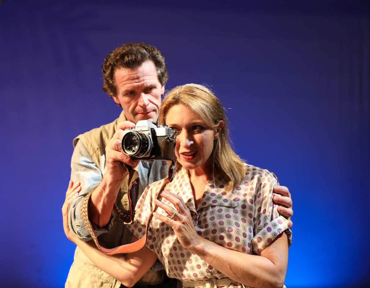 Steve Koehler and Cory Goodrich in the forthcoming Peninsula Players production of “The Bridges of Madison County” on stage July 26 through August 13, 2017. Developed by the Pulitzer- and Tony Award-winning creative team of Jason Robert Brown (“Parade,” “The Last Five Years”) and Marsha Norman (“The Secret Garden,” “The Color Purple.”) Based on the captivating novel by Robert James Waller, Brown’s soulful score mixes pop, folk, country and classic music and received the Outer Critics Circle Award for Outstanding New Score, the Drama Desk Awards for Outstanding Music and Outstanding Orchestrations and the Tony Award for Best Original Score and Best Orchestrations. Photo by Brian Kelsey.