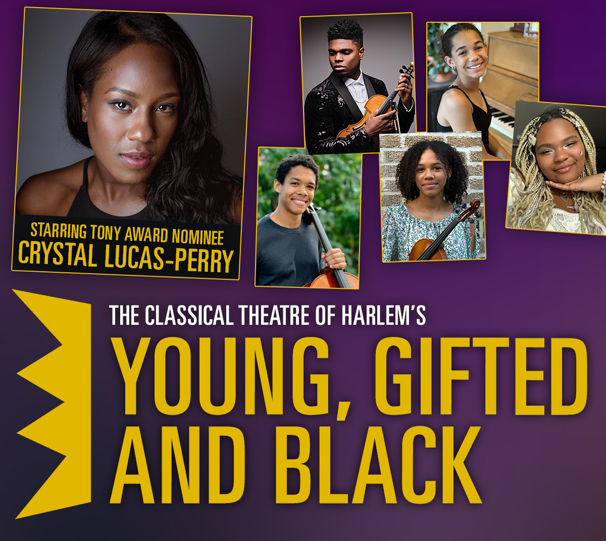 The Classical Theatre of Harlem: YOUNG, GIFTED AND BLACK, Bryant Park Picnic Performances, cast poster (2023)