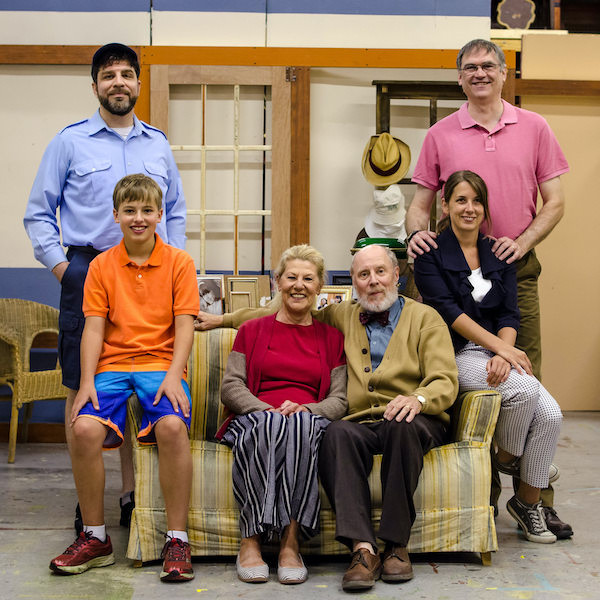 Cast Photo: Counter clockwise: Will van der Zyl, Fraser Schaffer, Kathy Tomlinson, Chris Hardess, Kerrie Lamb and Greg Nowlan. Photo credit goes to Thomas Kowal. 