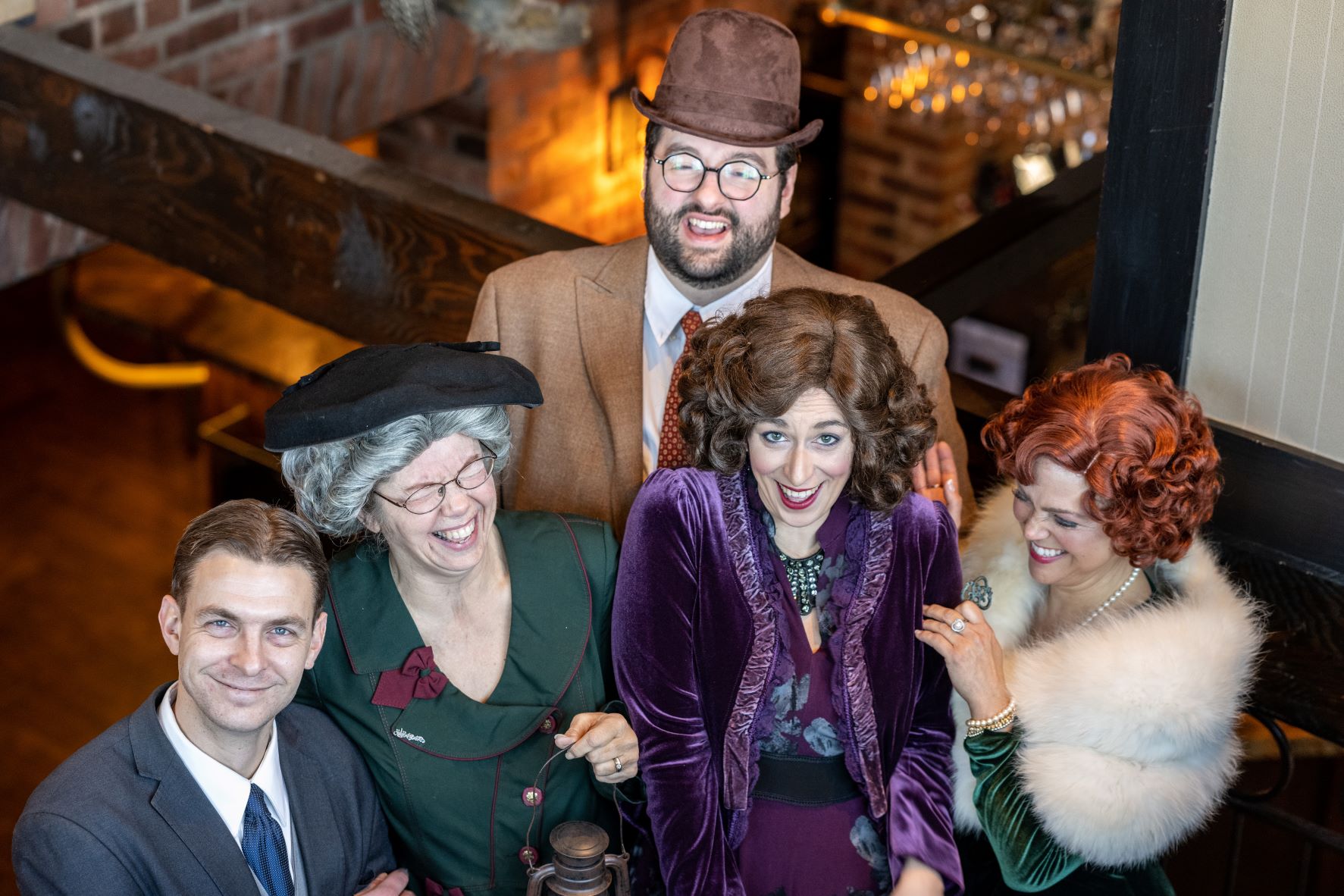 Cast (Front Row) Austin Carrothers, Peggy Ringwood, Tessa DeBella, Camilla Della Vecchia. (Top) Dylan Parkin; Courtesy photo by Louisa Vilardi Photography