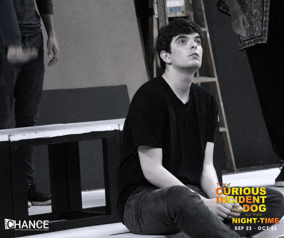 Behind the scenes at the Designer Run for The Curious Incident of the Dog in the Night-Time at Chance Theater. 
