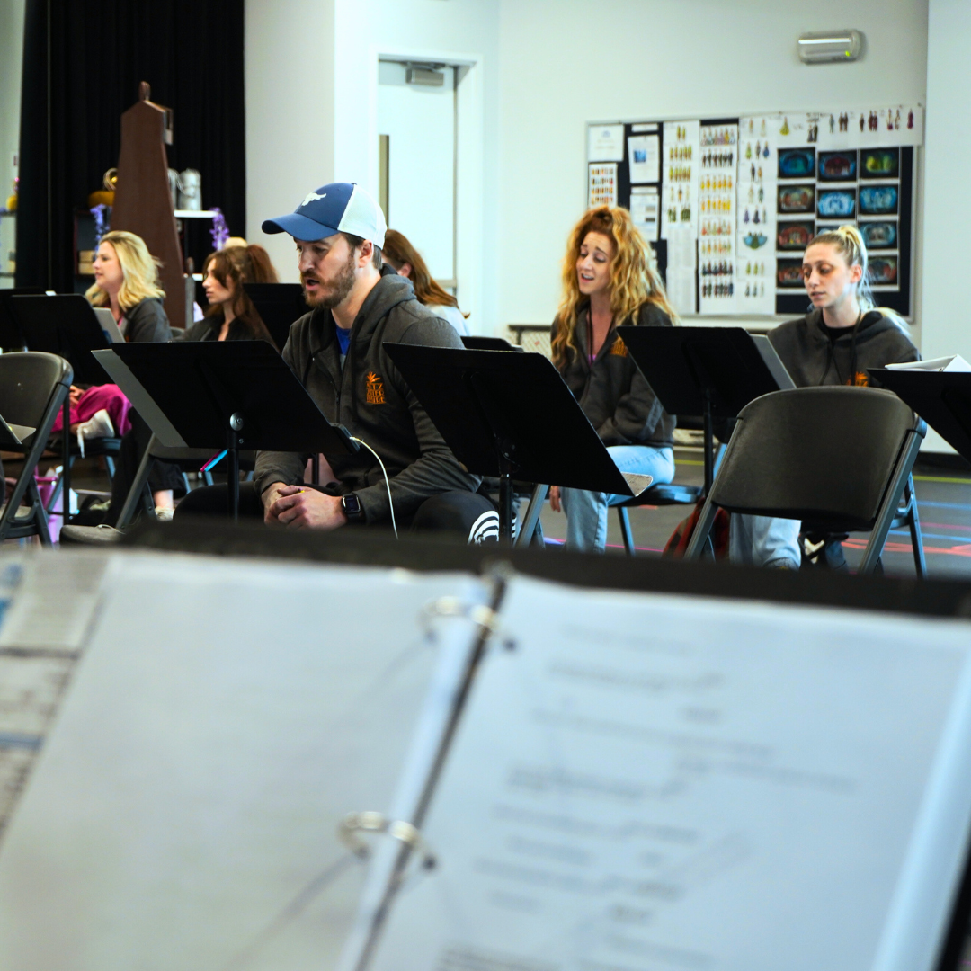 Aaron Patrick Craven (Pabbie/Ensemble), Whitney Grace (Ensemble), and Cat Pagano (Ensemble).