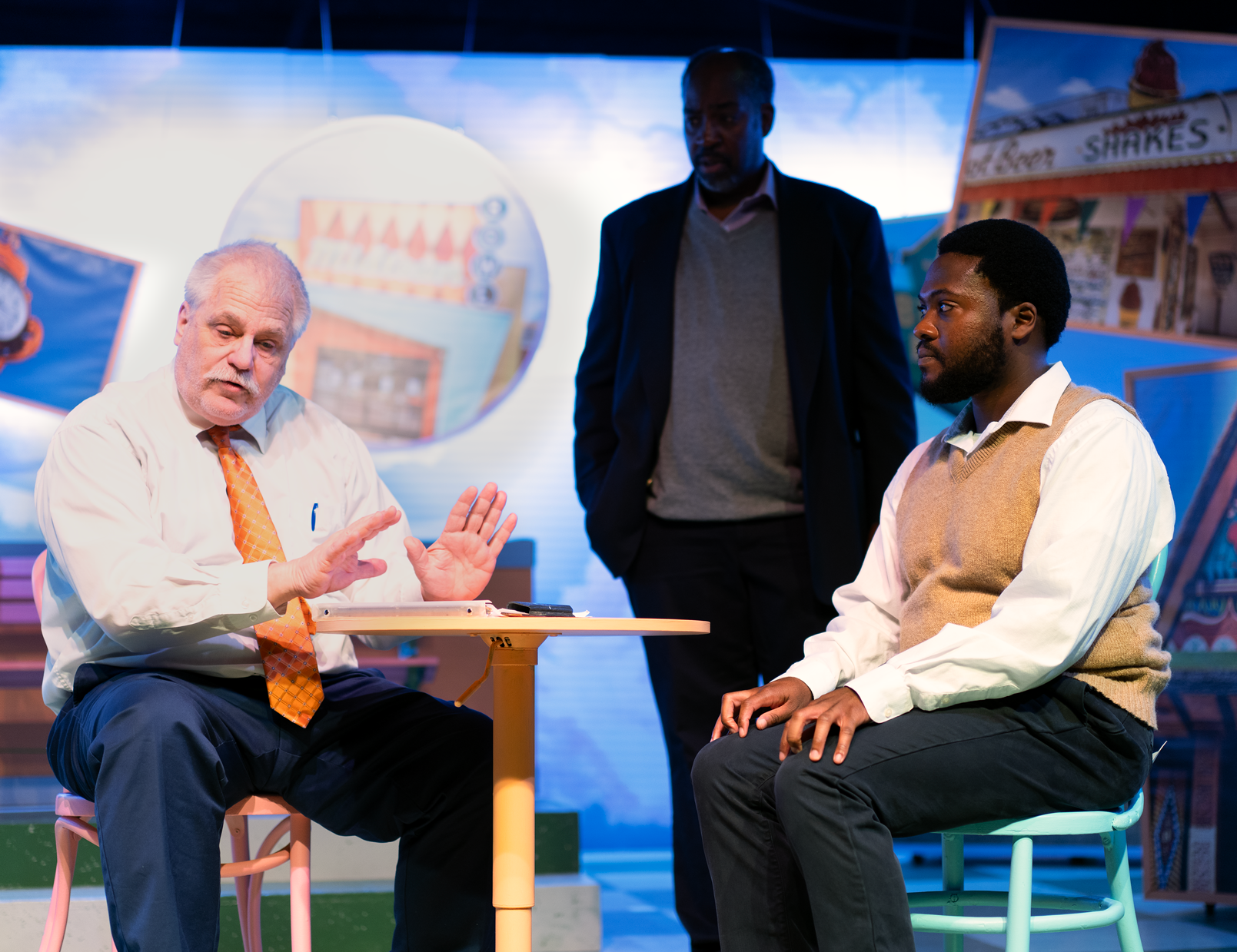 Pat O''Lear as Clay and others, John Alexander Hatcher as Kenneth, and T. Pharaoh Muhammad as Bert. Pat O''Lear as Clay and others, John Alexander Hatcher as Kenneth, and T. Pharaoh Muhammad as Bert.