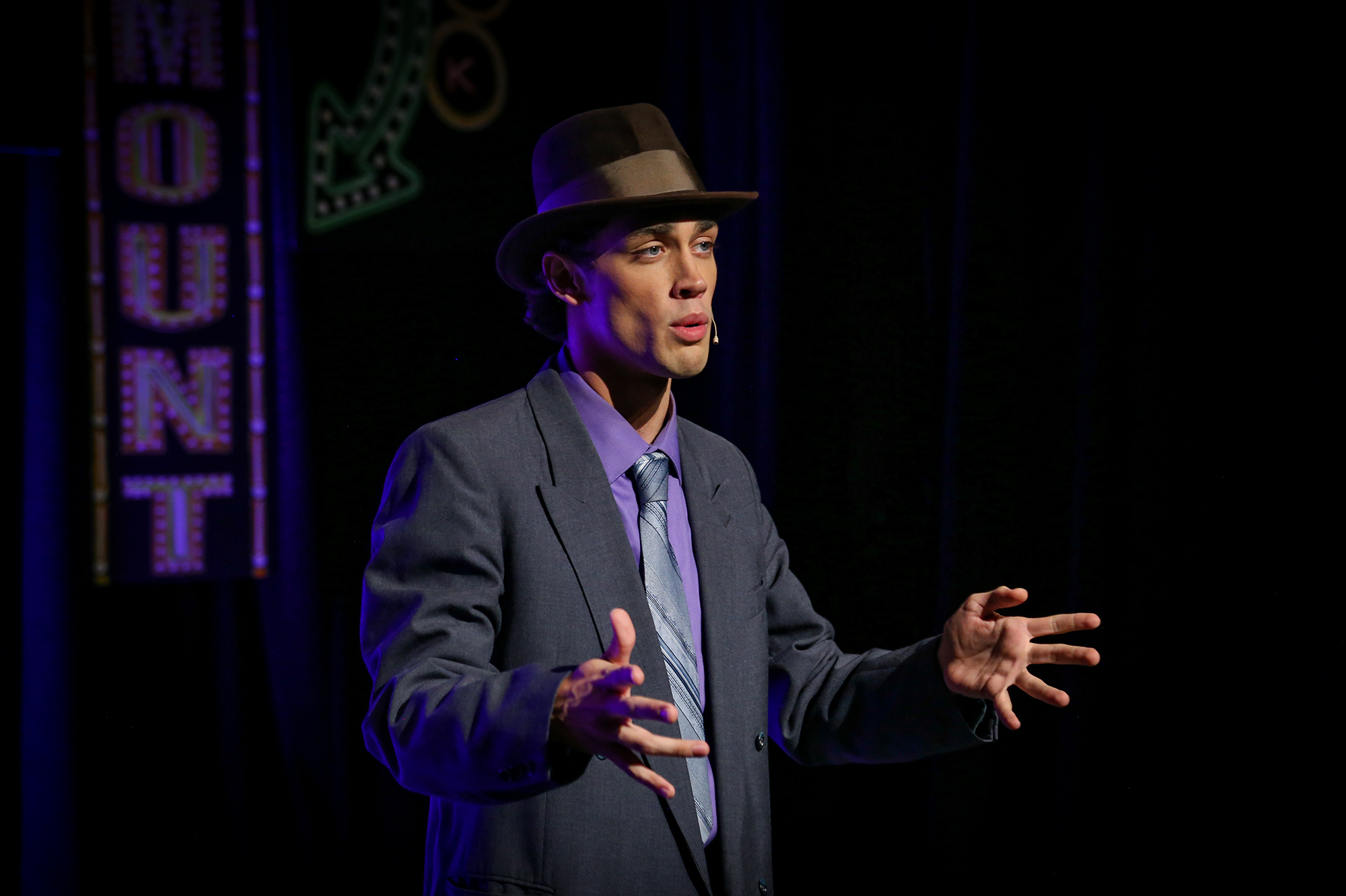 Sky Masterson (Aidan Panno) Photo Credit: Fawn Nocera Photography 