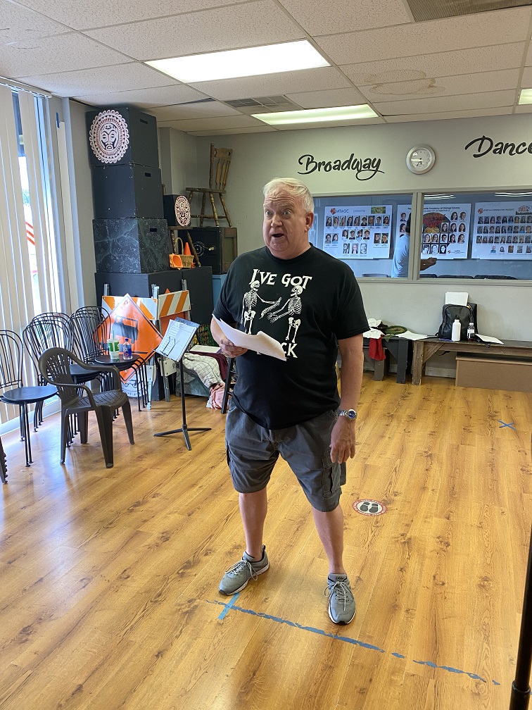 Photos Courtesy of Jon Peterson and P3 Theatre Company
Rehearsal action photos of Funny Bonz, the Humerus Solution premiering at the Hollywood Fringe Festival 2021