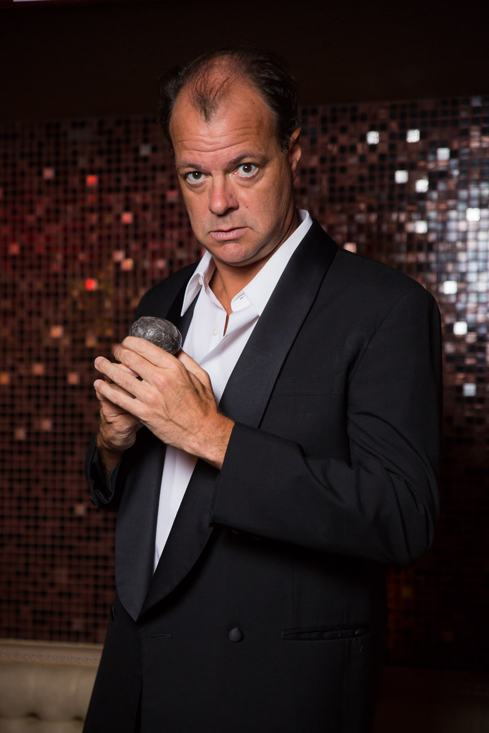 
Truffles: Jazz, Murder, and Dinner Theater opens its Fall Season at Swing 46 for weekly shows beginning October 14th, with special Halloween performance at Joe's Pub at the Public on October 31st.
Featured: Ron Barba
Photo Credit: Stephen Pyo. 