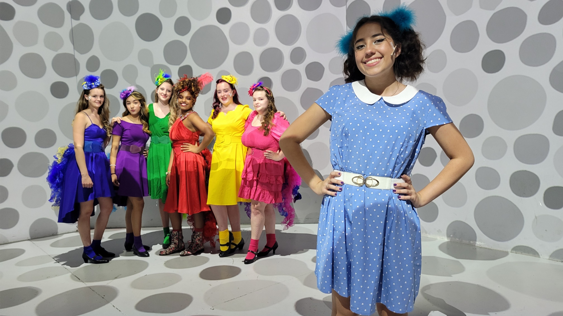 Gertrude and the Bird Girls are ready to entertain you in an immersive production of Seussical Jr at the Electric Playhouse.