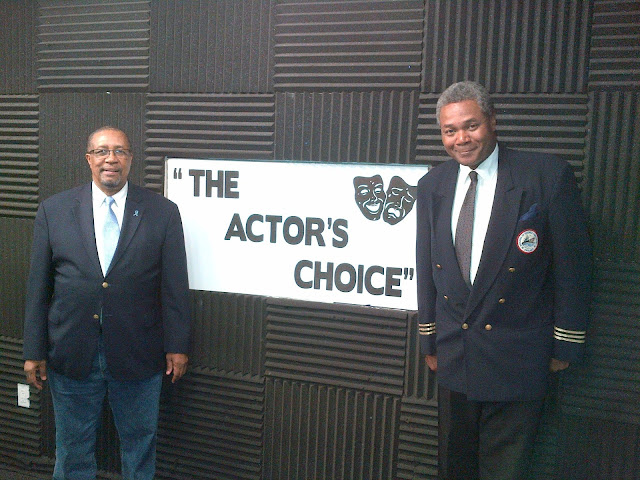 A HOST AND AN ACTOR PREPARE!: Producer, Director, Writer and Host Ron Brewington welcomed Excaliber Shakespeare Company of Chicago and Excaliber Shakespeare Company Los Angeles Archival Project Founder Darryl Maximilian Robinson to his internet performing arts television show 