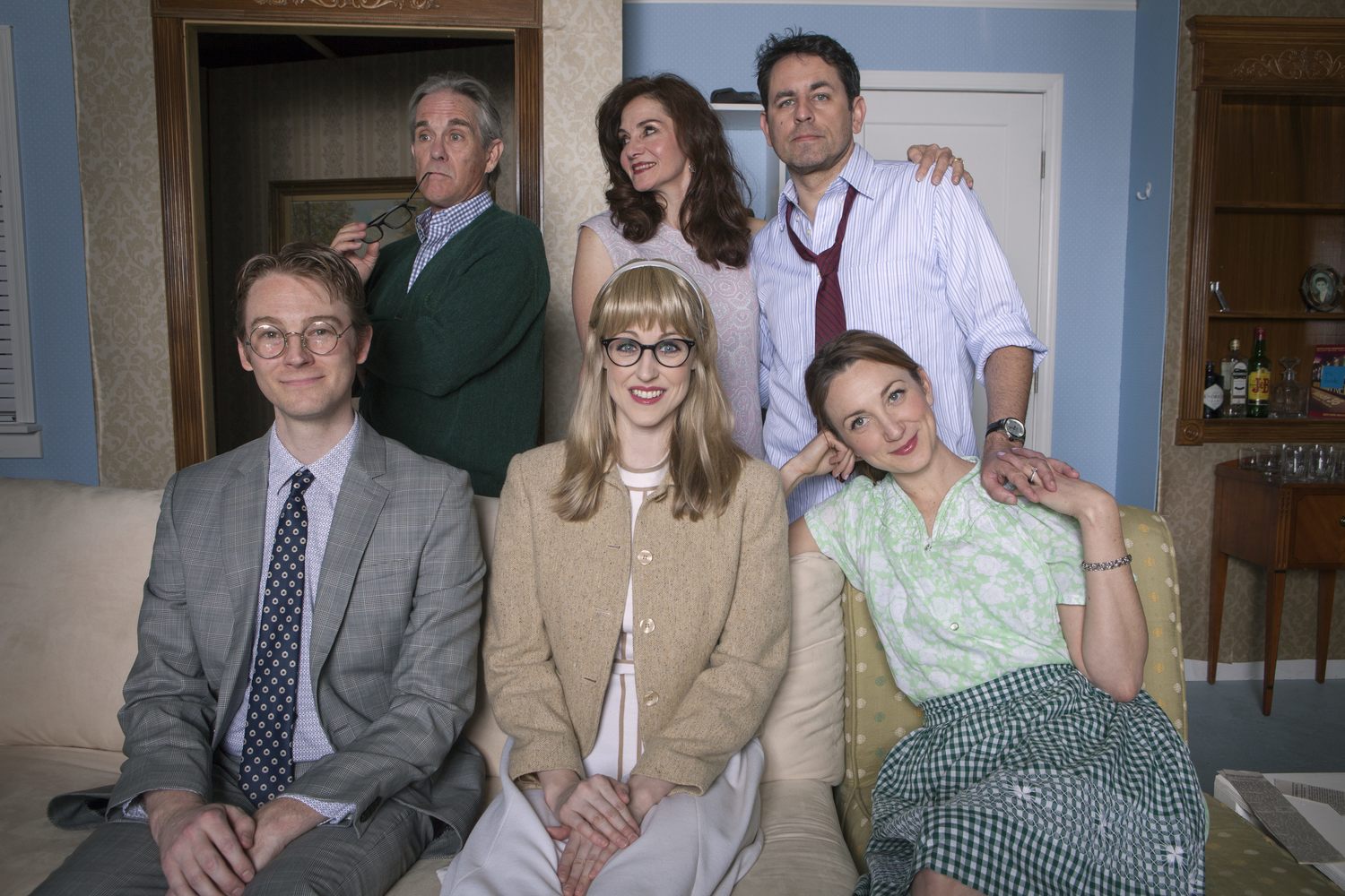 The cast of North Coast Repertory Theatre's HOW THE OTHER HALF LOVES