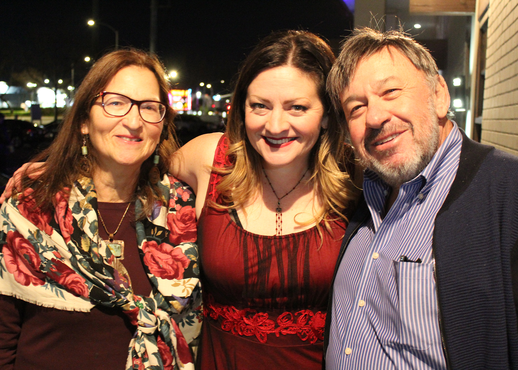 Rachelle Menaker, Jocelyn A. Brown, and Eddie Schuller on Opening Night of 