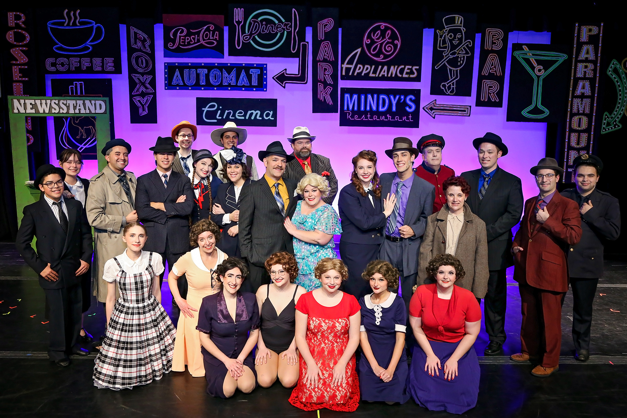 Cast of Guys and Dolls, presented by The MAC Players Photo Credit: Fawn Nocera Photography 