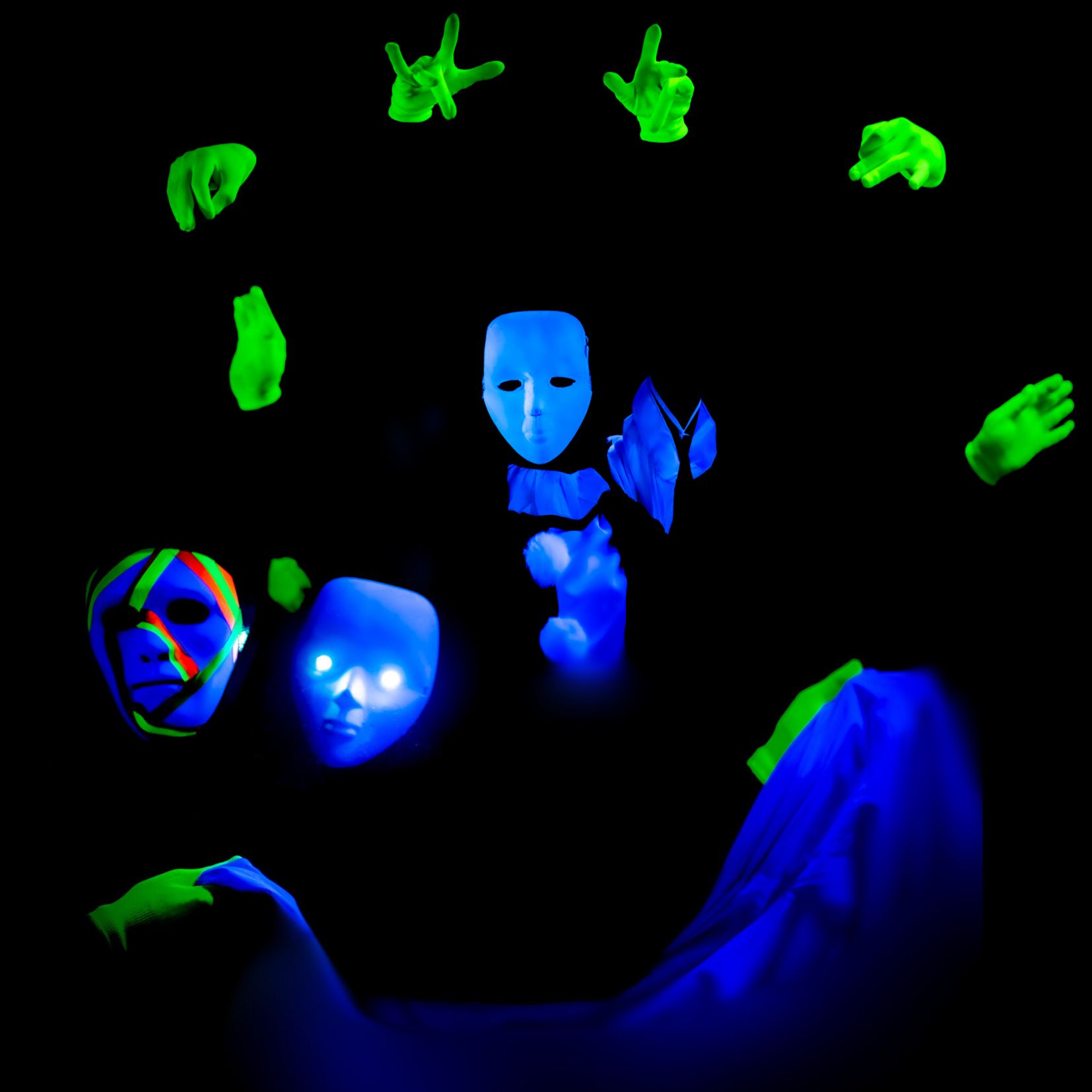 From the black light theatre show Images of Love