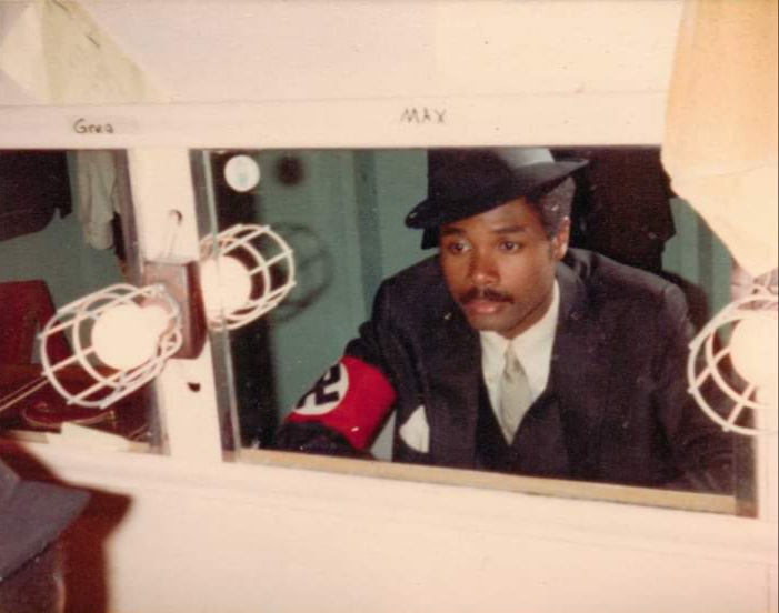 A Nazi Officer: Darryl Maximilian Robinson appeared as Ernst Ludwig in the 1984 Enchanted Hills Playhouse of Syracuse, Indiana revival of Cabaret by Kander and Ebb.