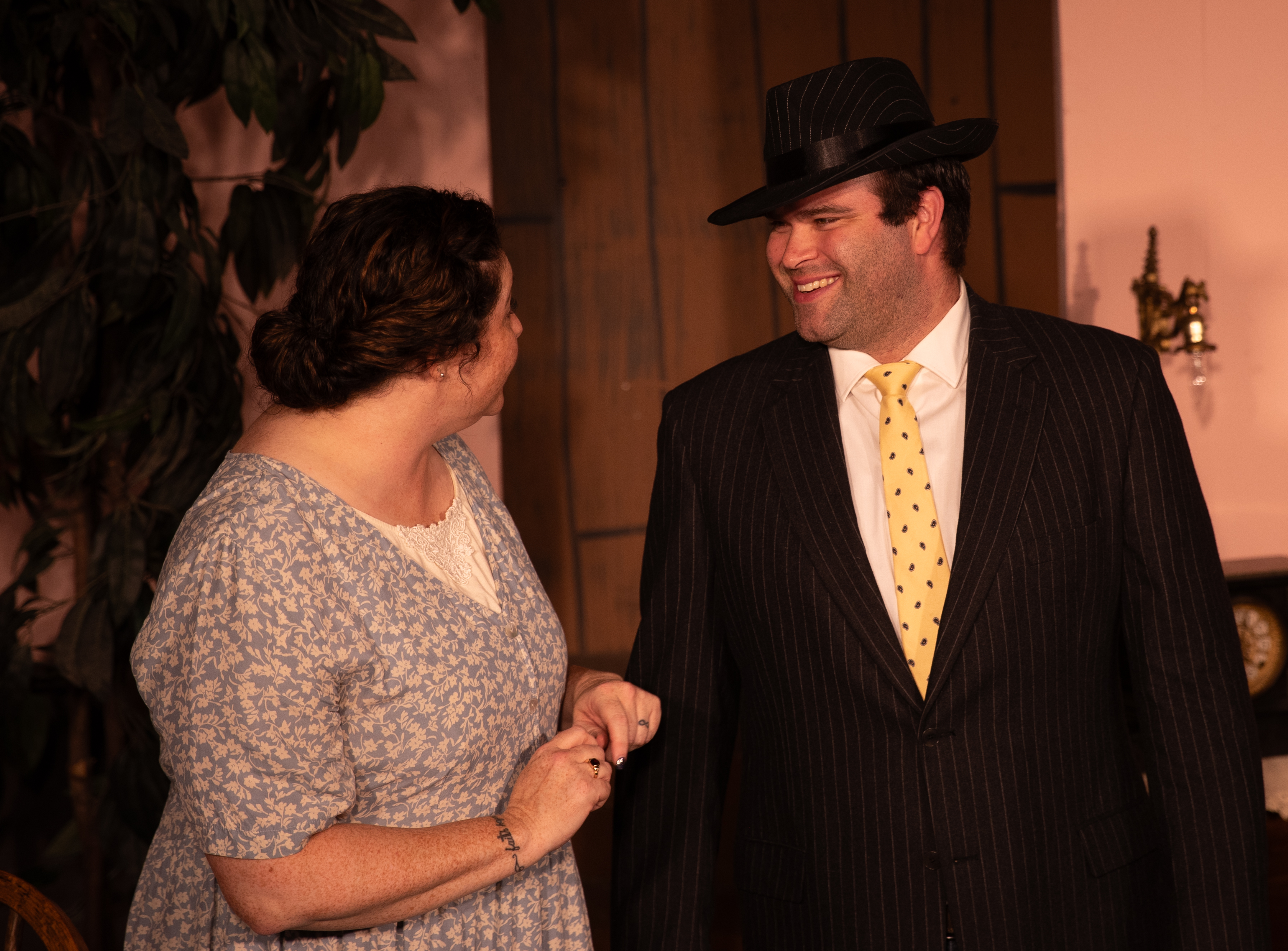 Denise Bishop Cotten as ABBY BREWSTER and Josh Head as JONATHAN BREWSTER