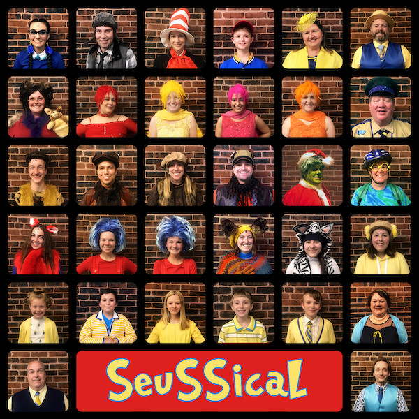 The cast of Seussical the musical -- in costume! 