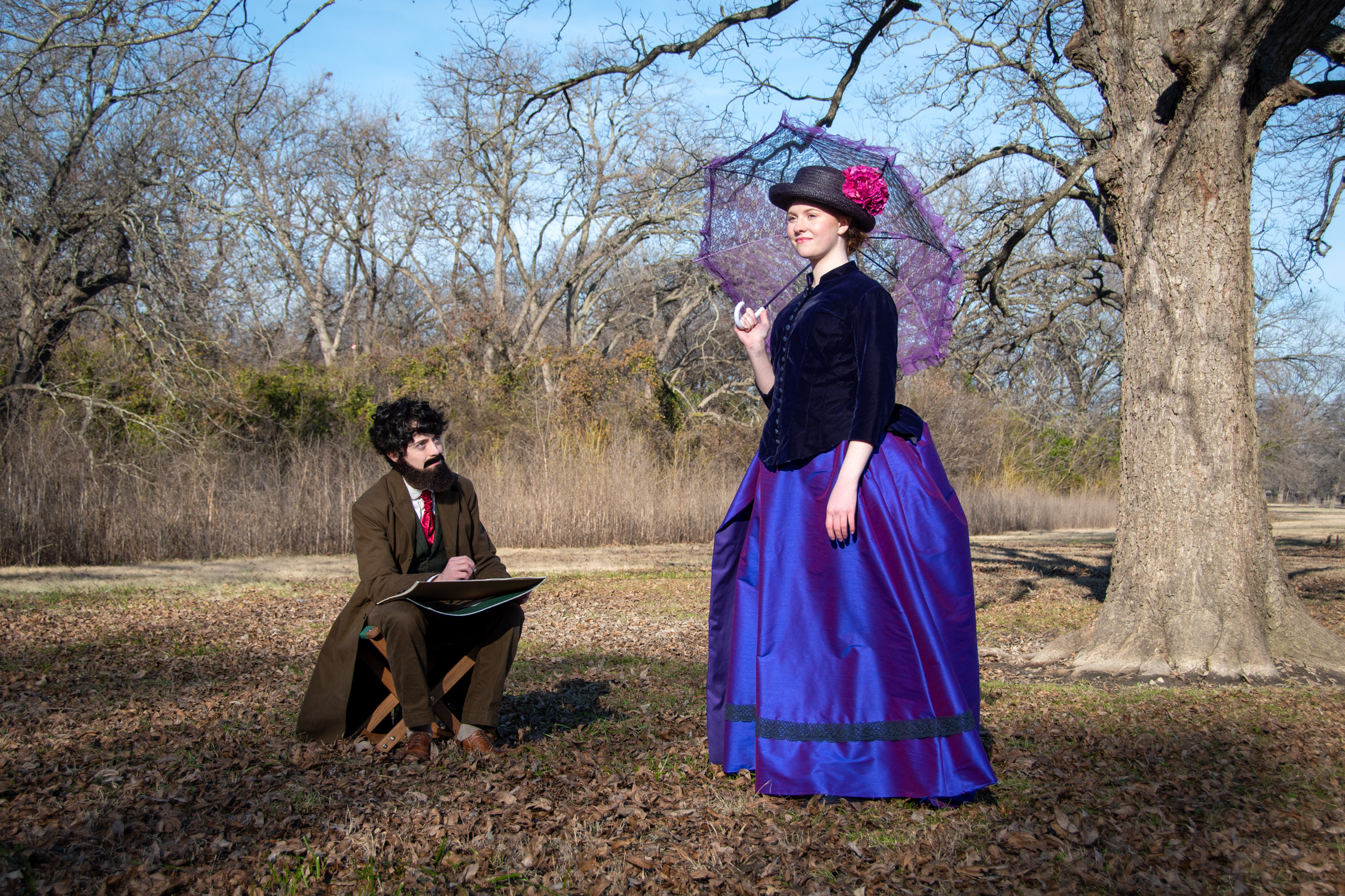 Brayden Lawrence and Ruby Allen in Sunday in the Park with George. Photograph by Jason Johnson-Spinos.