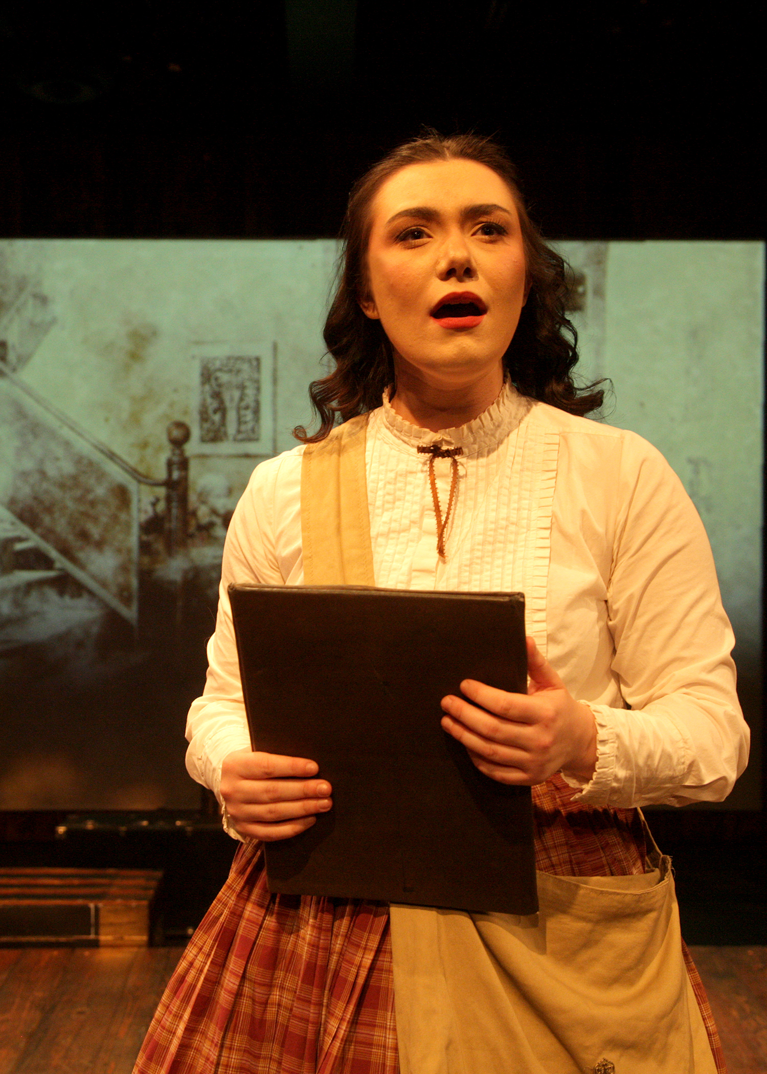 Sarah Pierce as Jo March in Chance Theater's production of 
