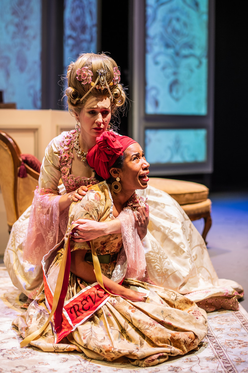 Shanna Allman as Marie Antoinette and Anjelica McMillan as Marianne Angelle. Photo credit: Truman Buffett Photography Shanna Allman as Marie Antoinette and Anjelica McMillan as Marianne Angelle. Photo credit: Truman Buffett Photography