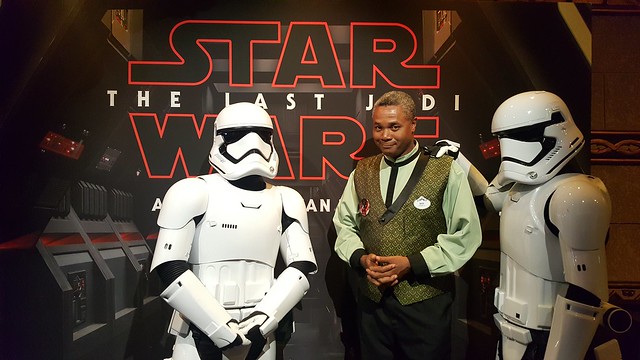 Storm Troopers Can Be Fine Guests: During his day gig as an Usher for The Last Jedi, Shakespearean actor Darryl Maximilian Robinson was pleased to interact with performers cast as Star Wars characters