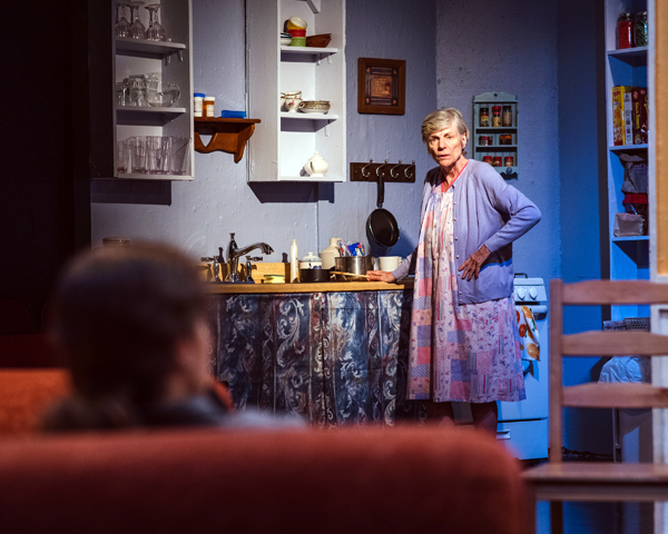 'night, Mother by Marsha Norman at Spotlighters Theatre, directed by Suzanne Beal.
Valerie Lash as Thelma (Mama) and Erin Klarner as Jesse
Set Design/Scenic Art at Alan Zemla
Costumes by Rachel Smith
Properties by Melissa Banister
Lighting by Fuzz Roark
Stage Managed by Thom Buckley
