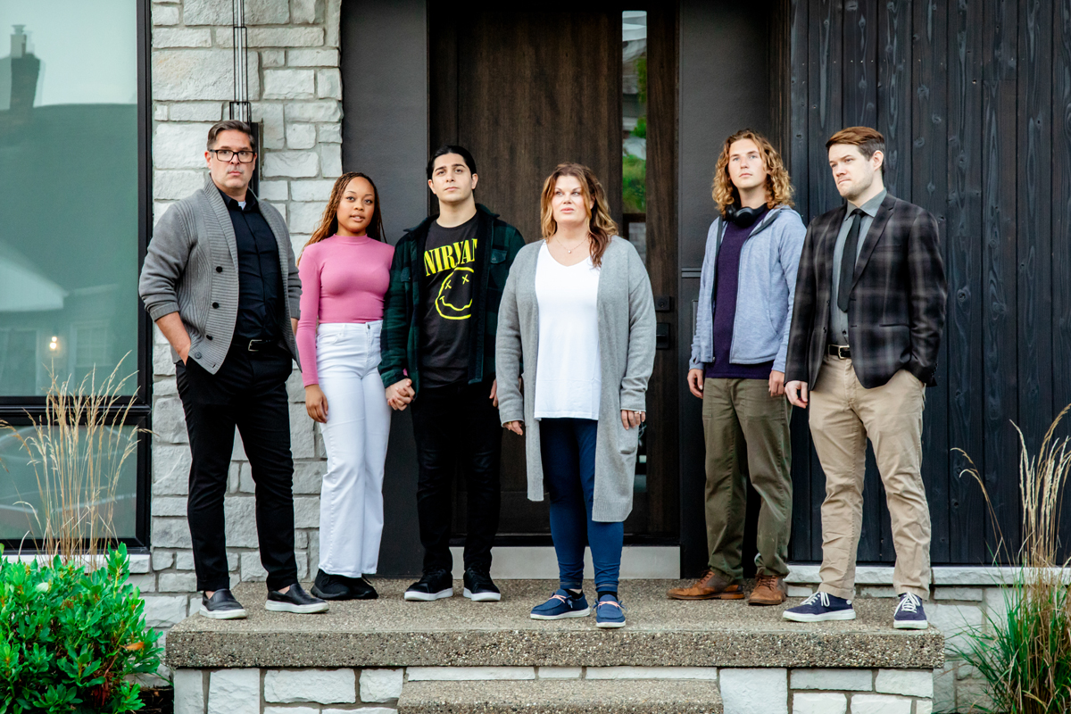 A family is torn apart by mental health issues in Next to Normal at Birmingham Village Players, Oct 25-Nov 10. The cast from left to right: Russell Boyle, Aaliyah Flint, Adam El-Zein, Patricia Rutkey,