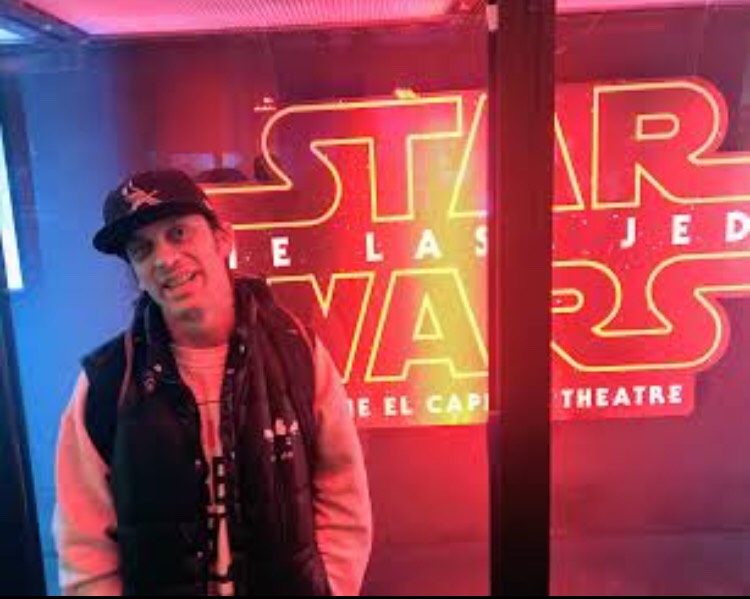 A Gifted Stage/Television Performer Takes In The View: Excaliber Shakespeare Company Los Angeles Archival Project Member Danny Belrose admires the Costume Design Display for The Last Jedi.