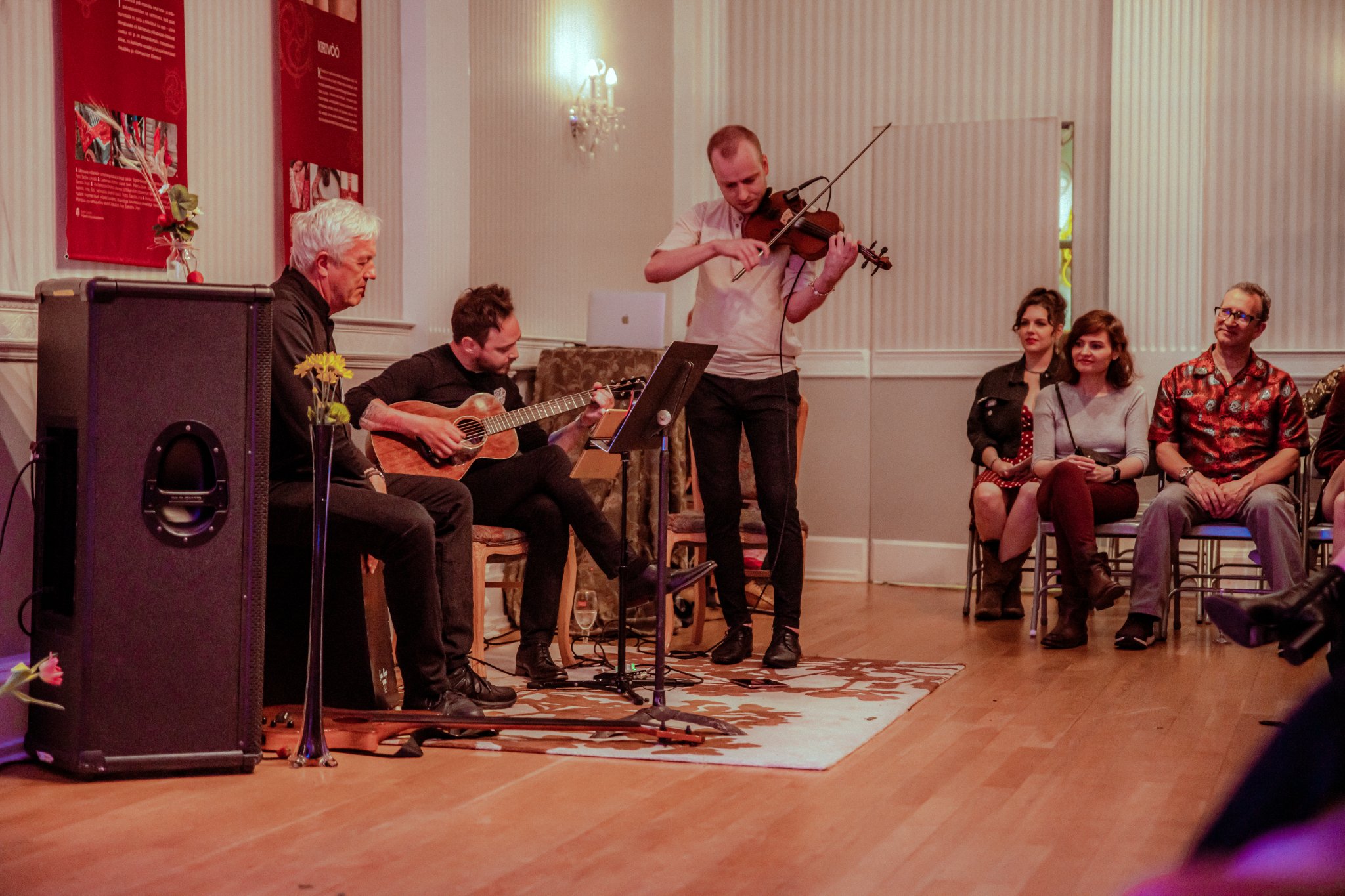 Photograph captured at the New York Estonian House, during the shows premiere in 2022.