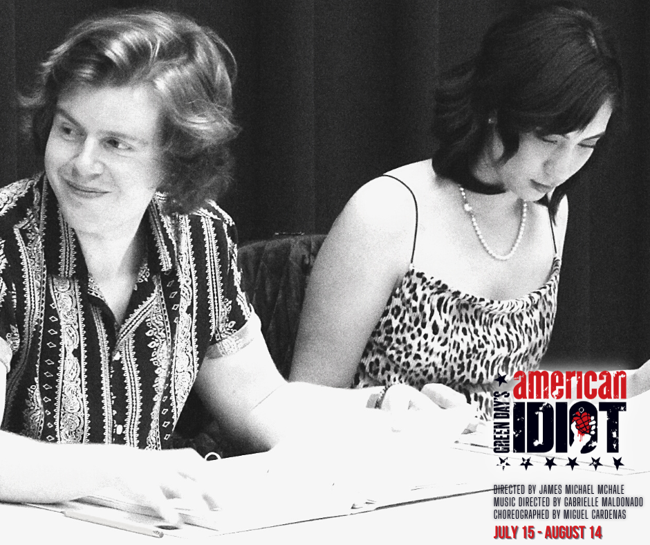 Christopher Diem and Angie Chavez during the first read-through of 