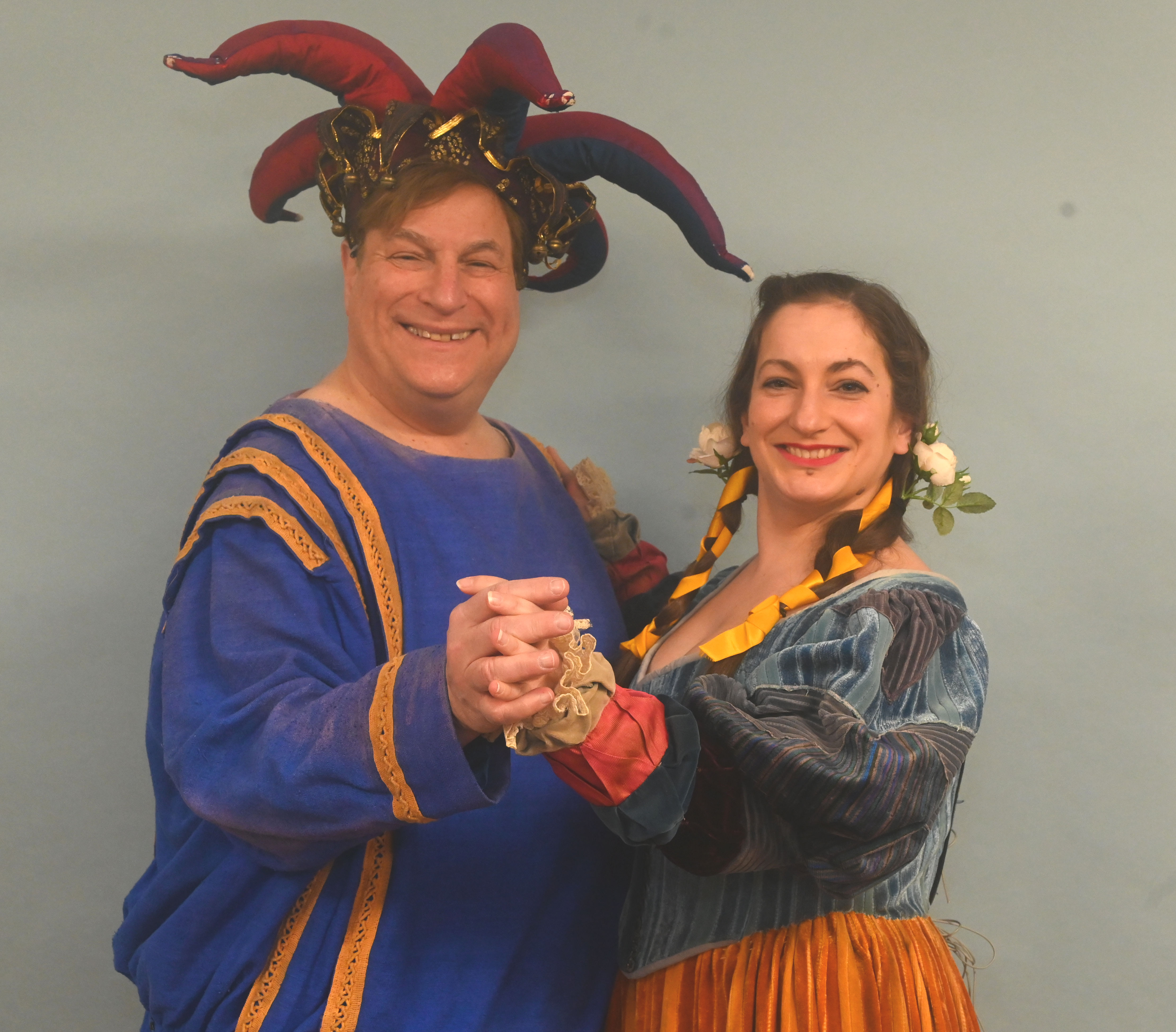 Greg Suss plays the jester Jack Point, and Christina Kampler plays Elsie, his singing partner.