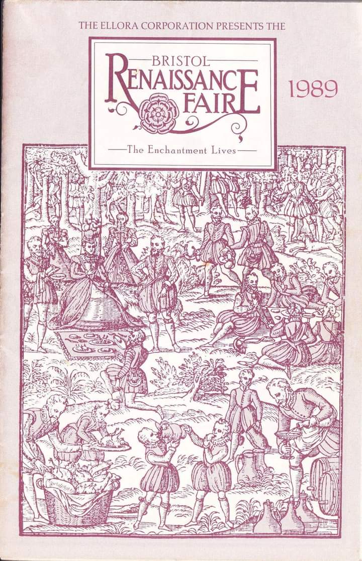 BACK IN THE DAY, THE FAIRE PRESENTED SHAKESPEARE!: Here is The Programme Cover of the 1989 2nd Annual Bristol Renaissance Faire of Kenosha, Wisconsin.