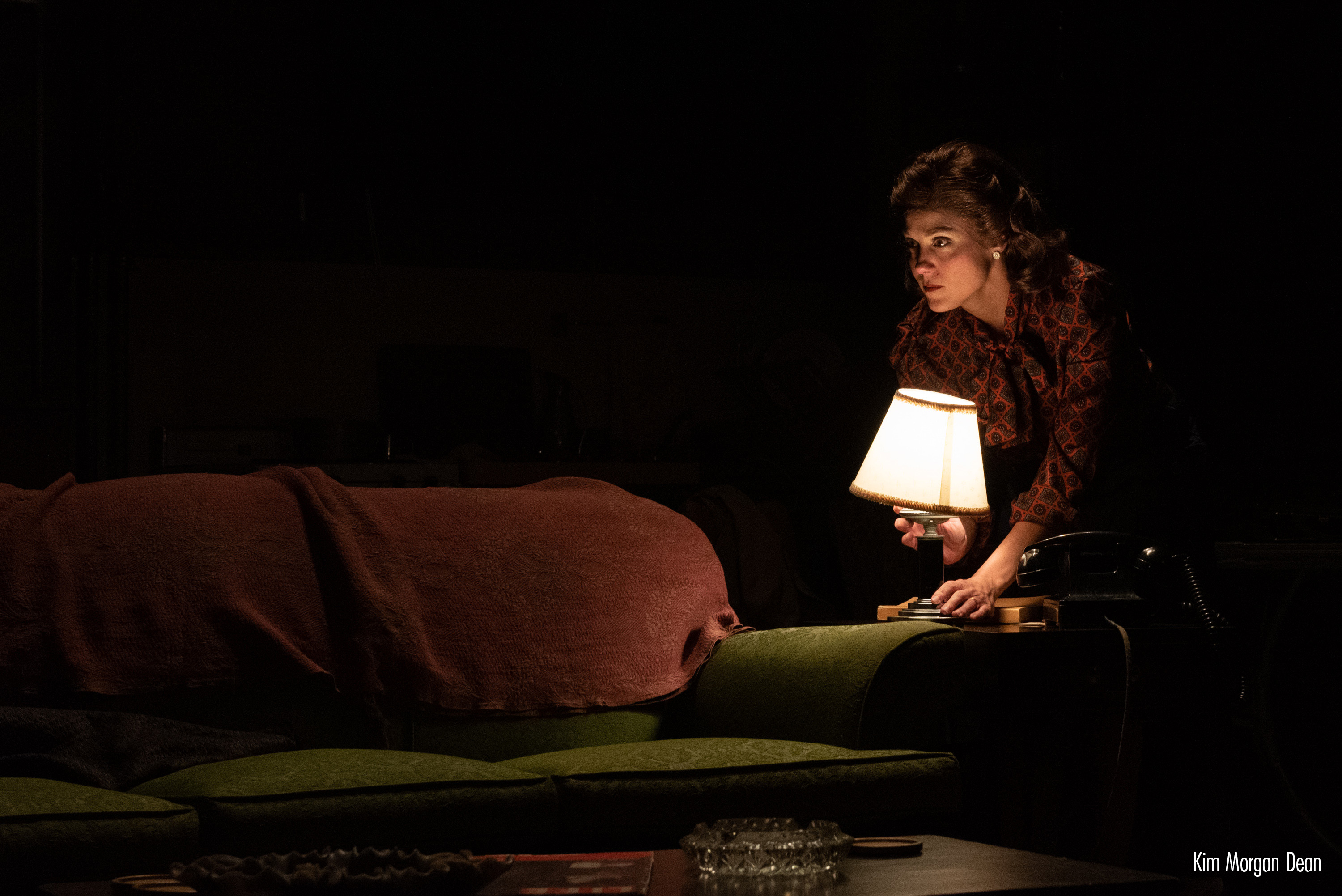 Kim Morgan Dean as Susan in Wait Until Dark on Gilliam Stage at Barter Theatre