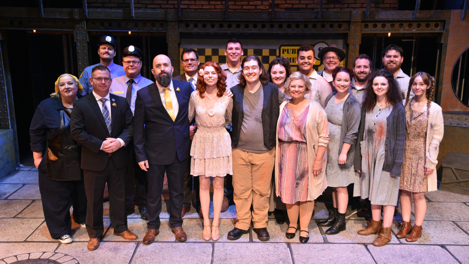 The Cast of Aurora Community Theatre's production of Urinetown: The Musical
Photo Credit: Jerry Hayes