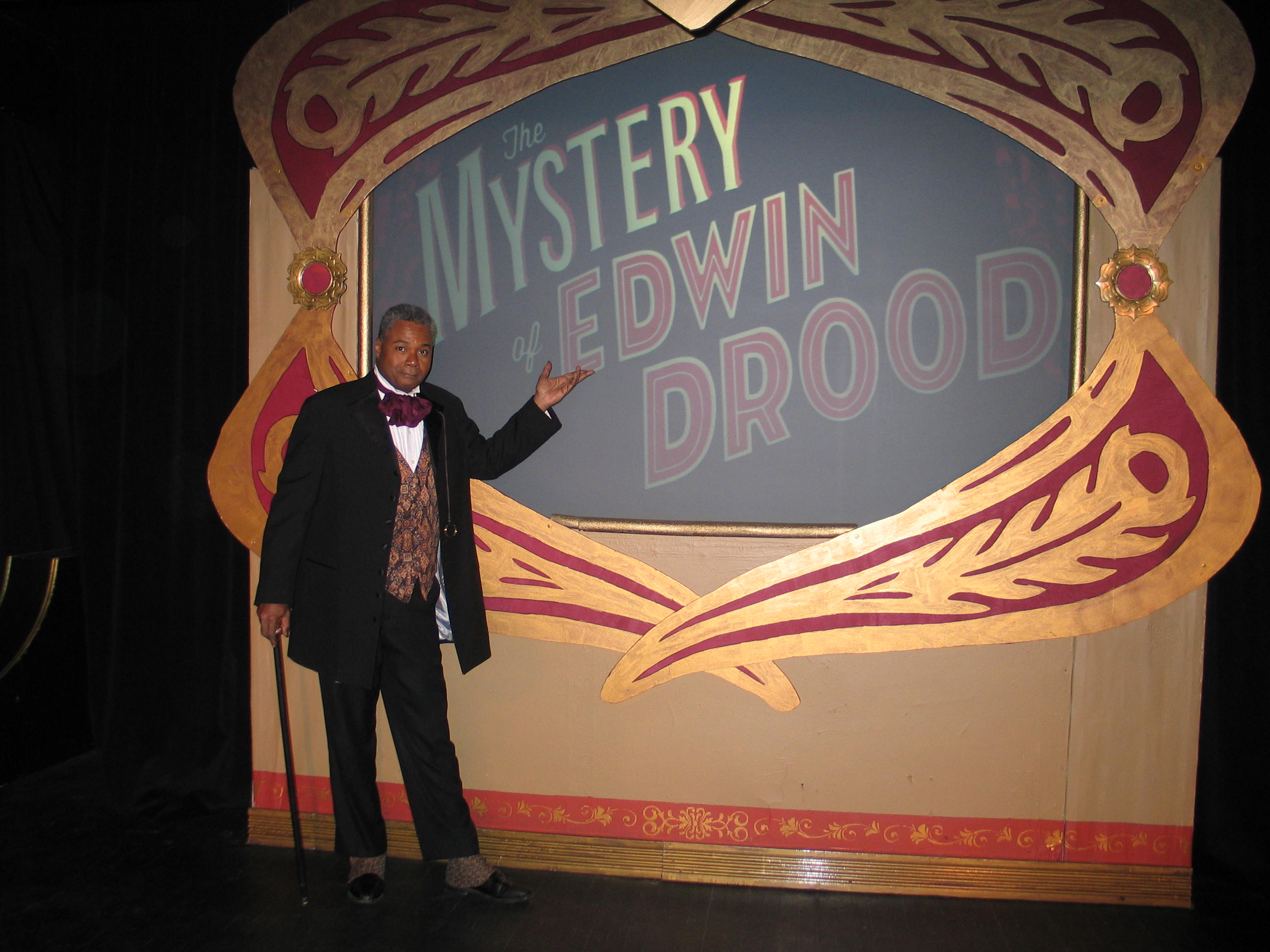 A Notable Dual Role: 2019 Broadwayworld Chicago Award Nominee for Best Performer In A Musical Darryl Maximilian Robinson as The Chairman Mr. William Cartwright/Mayor Thomas Sapsea in Drood.