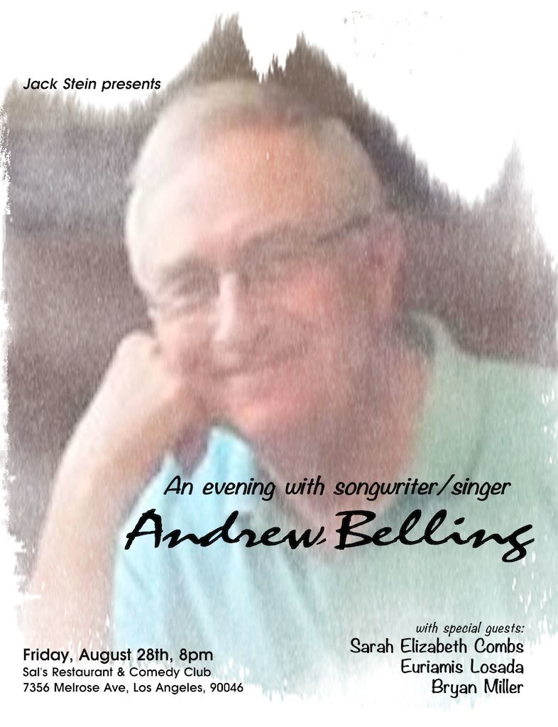 Songwriter/Singer Andrew Belling performs his songs - with guest artists. 1