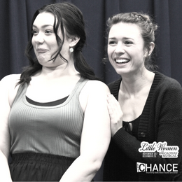 Sarah Pierce and Emily Abeles in rehearsal for 