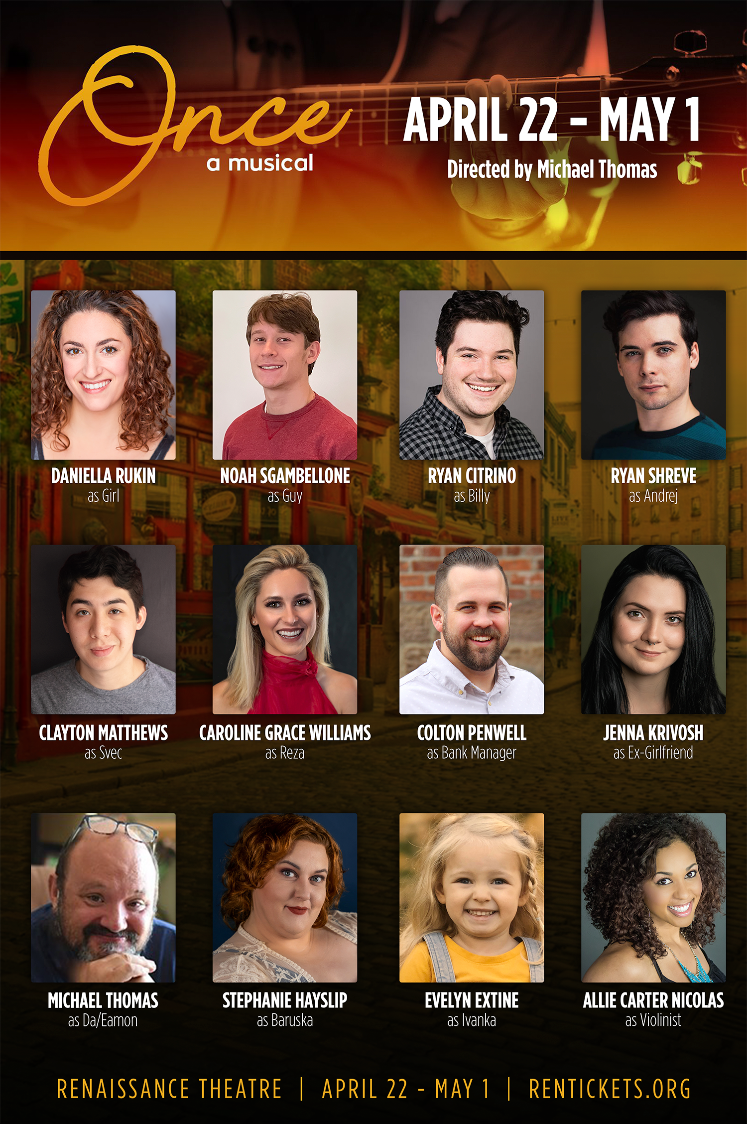 Meet the cast of Once the Musical at Renaissance Theatre in Mansfield, Ohio. 