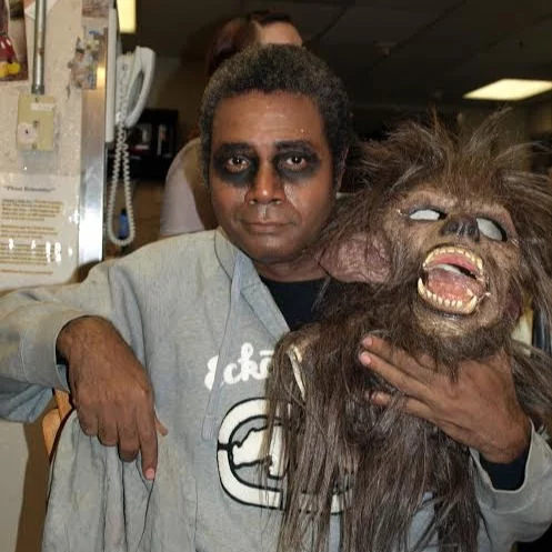 Preparing To Don The Mask: For the 2011 Universal Studios Hollywood Halloween Horror Nights Maze Event The Wolfman: The Curse of Talbot Hall, actor Darryl Maximilian Robinson was committed.