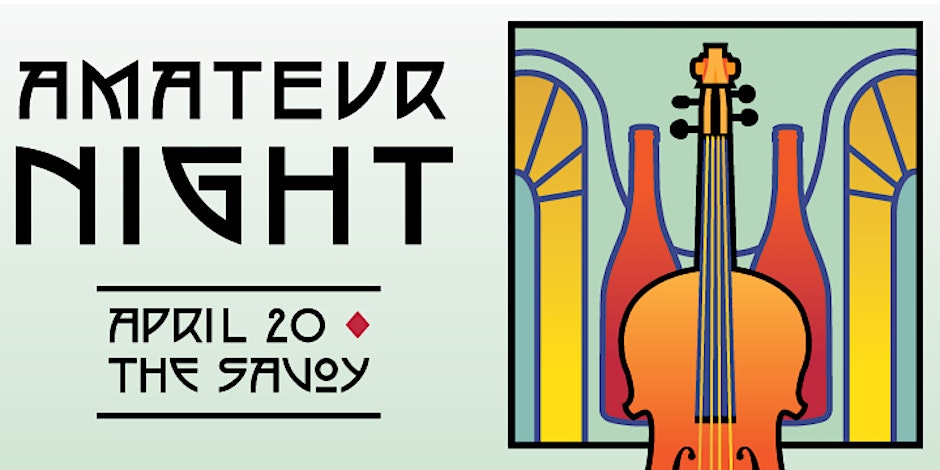 El Sistema Colorado Annual Amateur Night Gala Poster, Special Guests: Colorado Mambo Orchestra, El RastaSalsa, Chef Yvonne Maatouk & Composer/Violinist Edward W. Hardy. April 20, 2023 (landscape)