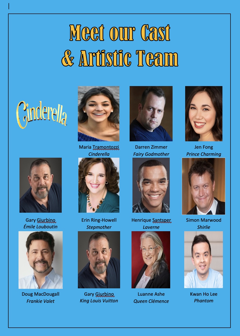 Here's our Talented Cast & Creative Team (1) Here's our Talented Cast & Creative Team (1)