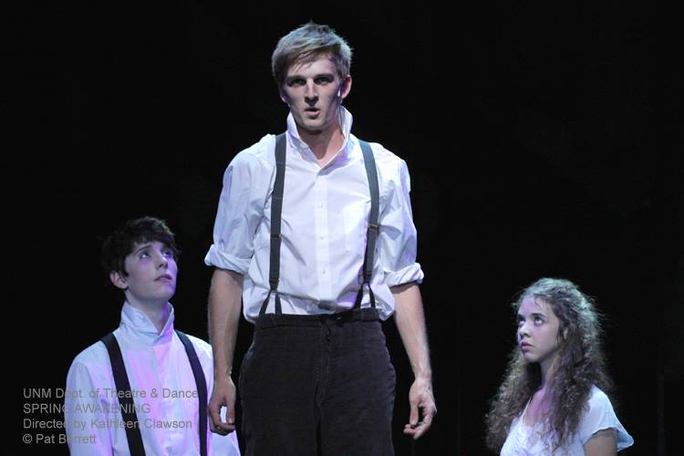Andee Schray as Wendla and Stafford Douglas as Melchior, Spring Awakening at The University of New Mexico, photo by Pat Berrett 4