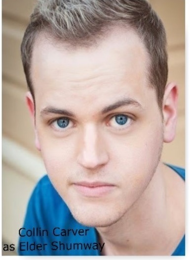 Collin Carver [Elder Shumway] joins the cast of Book of Merman and this is is first triangle productions! show
