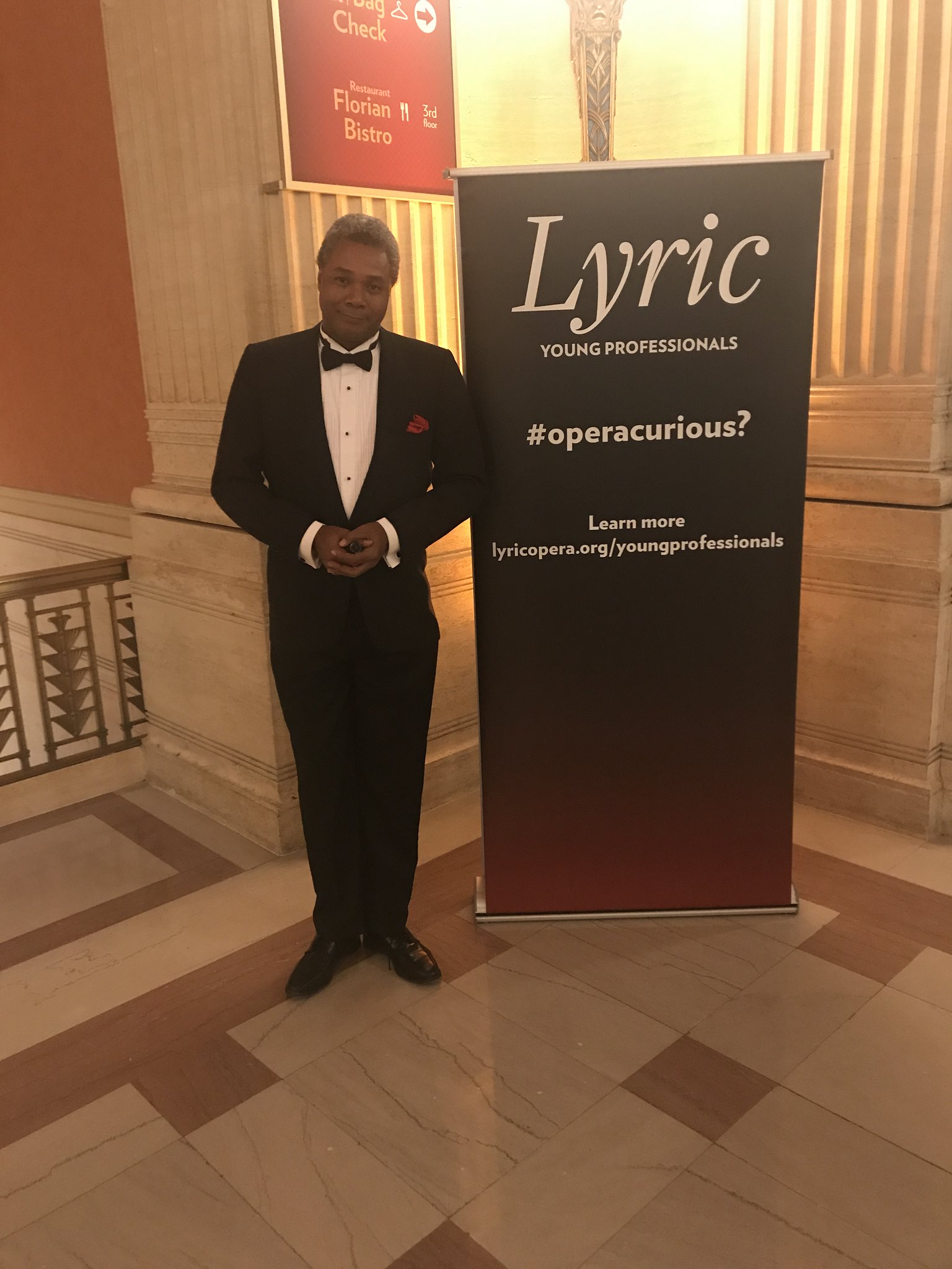 Curious?: For Darryl Maximilian Robinson, meeting, greeting, seating and directing Guests to where they desire and want to be at The Historic Lyric Opera House of Chicago was more than fun. An honor.