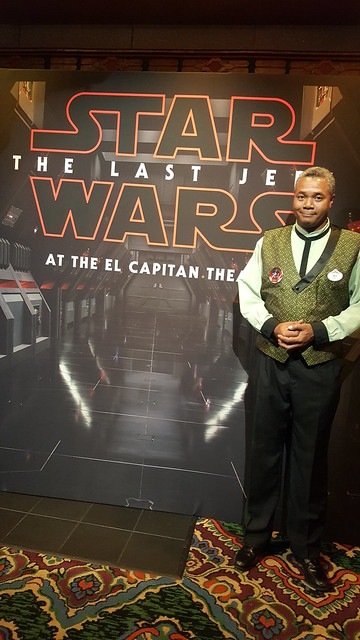 Usher For The Last Jedi: A lifelong, working class actor, one of the many day gigs taken by Shakespearean actor Darryl Maximilian Robinson was for a Star Wars screen hit at The El Capitan.