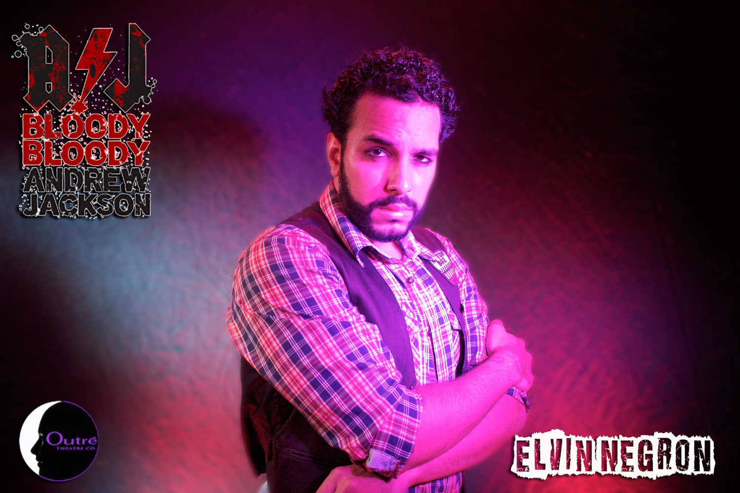 Elvin Negron in the 2015 Outre Theatre Company Production of "Bloody Bloody Andrew Jackson" Directed by Skye Whitcomb. http://on.fb.me/1A8zPa5
Photo by Geoffrey Short. #OutreBBAJ 