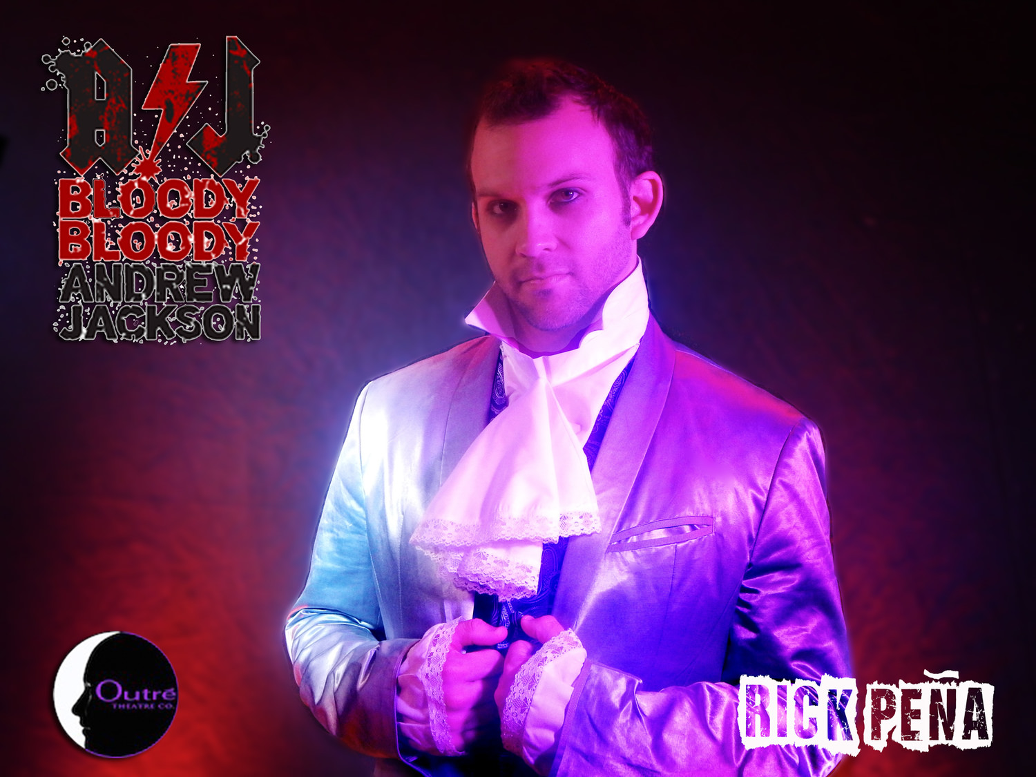 Rick Pena as Henry Clay in the 2015 Outre Theatre Company Production of "Bloody Bloody Andrew Jackson" Directed by Skye Whitcomb. http://on.fb.me/1A8zPa5
Photo by Geoffrey Short. #OutreBBAJ 