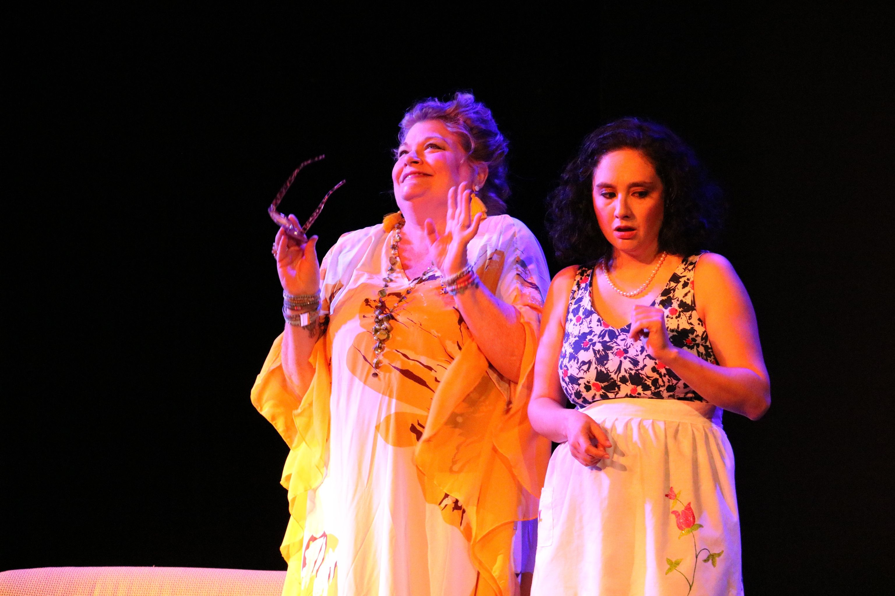 Jennifer Briere (Joanne) and Jackie Obando Carter (Nancy) in Catch the Butcher Jennifer Briere (Joanne) and Jackie Obando Carter (Nancy) in Catch the Butcher