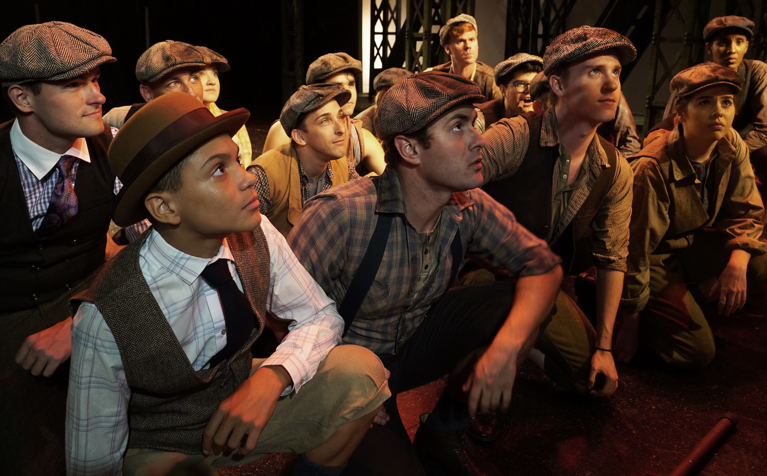 The Cast of Disney Newsies at the Titusville Playhouse, Inc.