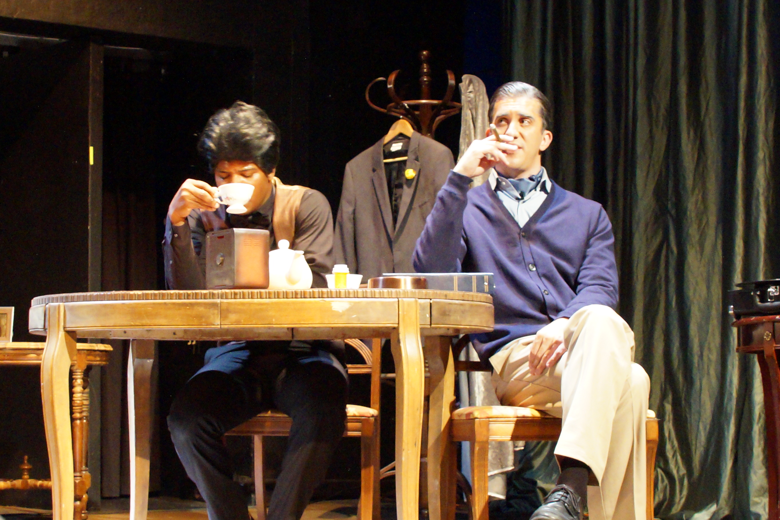 Dedrick Weathersby as James Brown and Kyle Goldman as Ben Bart 