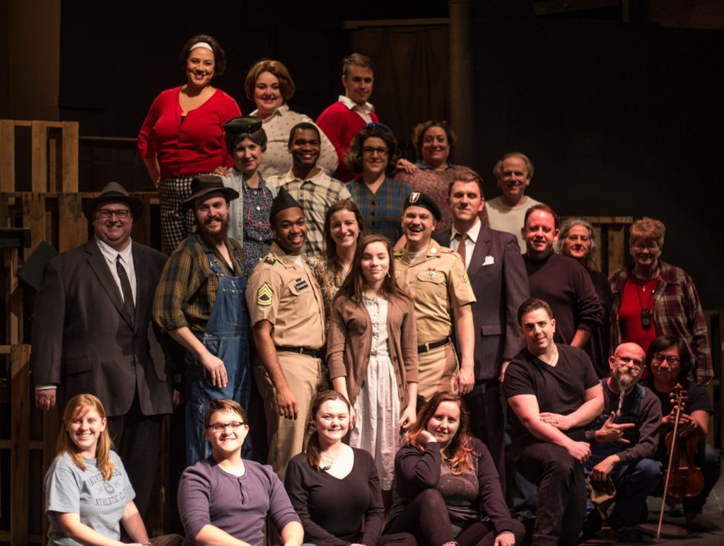 Cast, band, and production team of VIOLET.