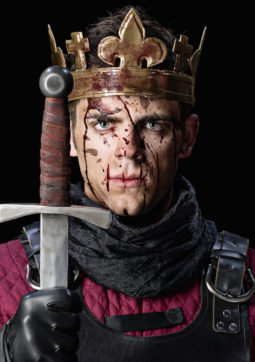 Ross Neal as King Henry in THE LIFE OF KING HENRY THE FIFTH. Photo by Michael Bailey. 1